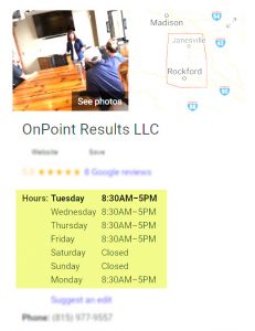 Business hours on GMB listing